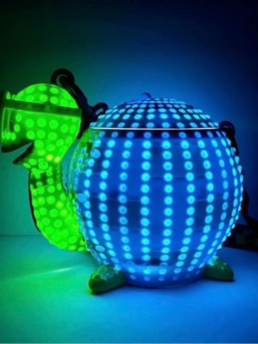 Disney Park Main Street Electric Parade Light Up Turtle Sippy Cup